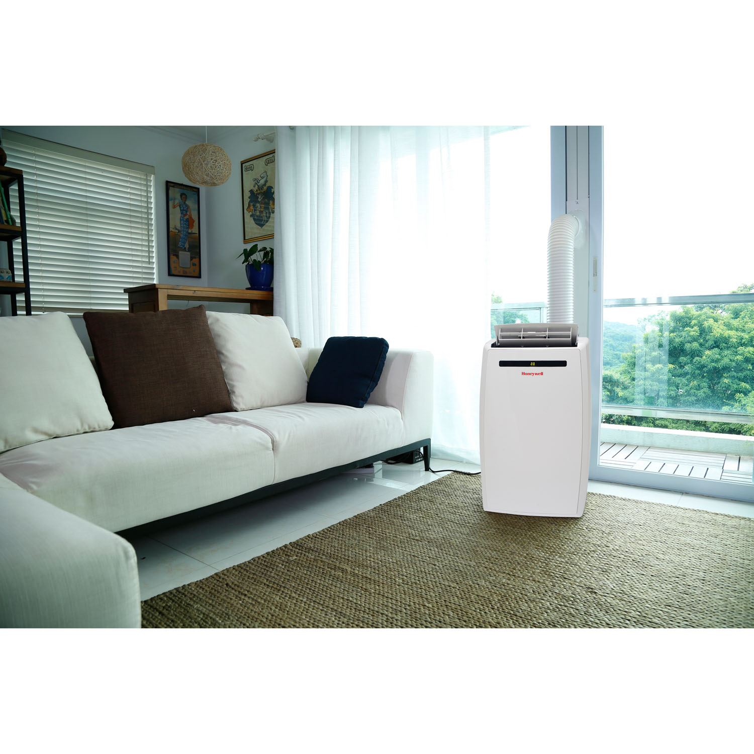 Honeywell MN Series Portable Air Conditioner with Dehumidifier and Remote Control for a Room up to 450 Sq. Ft. (White) - image 3 of 12