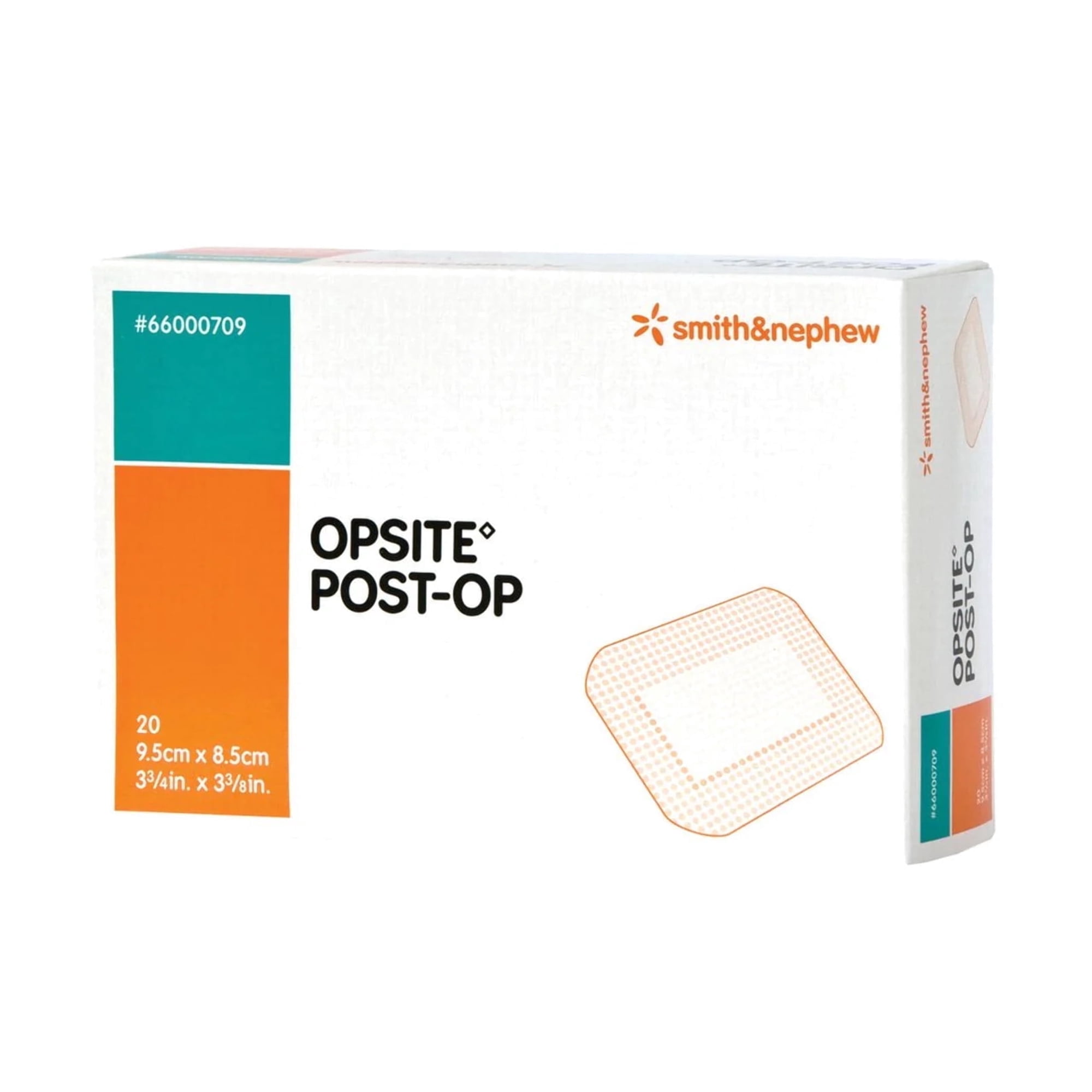 Smith & Nephew Opsite Post-op Transparent Waterproof Dressing, 3-3/4" X 3-3/8" | Box of 20 Each