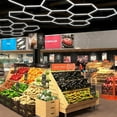 thumbnail image 4 of LED Hexagon Garage Light, 3 Hexagon Honeycomb Lights 128W 14080 Lumens Hexagon Garage Light 6500K for Garage, Auto Beauty Shop, Car Detailing Shop, 4 of 7