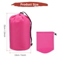 thumbnail image 3 of Uxcell 1-Pack Stuff Sack, 5 x 10 Inch Waterproof Storage Sacks Drawstring Ultralight for Backpacking [Rose Red], 3 of 8