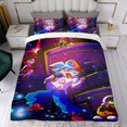 thumbnail image 4 of Friday Night Funkin Conjunto de sábanas temático, trío de piezas, cómodo y amigable con la piel, diseño único, regalo de decoración para el hogar para familiares, amigos y fans,140cm *210cm, 4 of 6