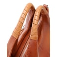 thumbnail image 5 of Iswee - Bolsos de hombro de piel auténtica, bolsos y bolsos para mujer, diseño de portafolios cruzada, tamaño mediano, Sorrel, M, 5 of 5