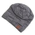 thumbnail image 5 of Gran oferta de gorros de invierno para mujer, gorro cálido holgado a la moda, gorro tejido con diseño de colores mezclados Multicolor para mujer, 5 of 5