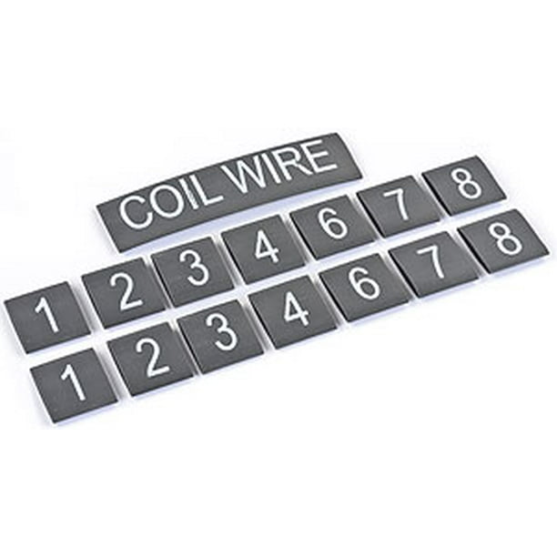 JEGS 40352 Heat Shrink Spark Plug Wire Markers Fits (spark plug wires