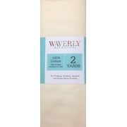 Waverly Inspirations 44" x 2 Yards 100% Cotton Precut Solid Ecru Print Sewing & Crafting Fabric, 1 Each