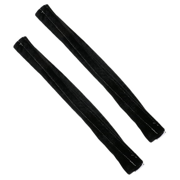 WHAMVOX  2 Pcs Refrigerator Anti Slip Sleeve Fridge Handle Protector Black