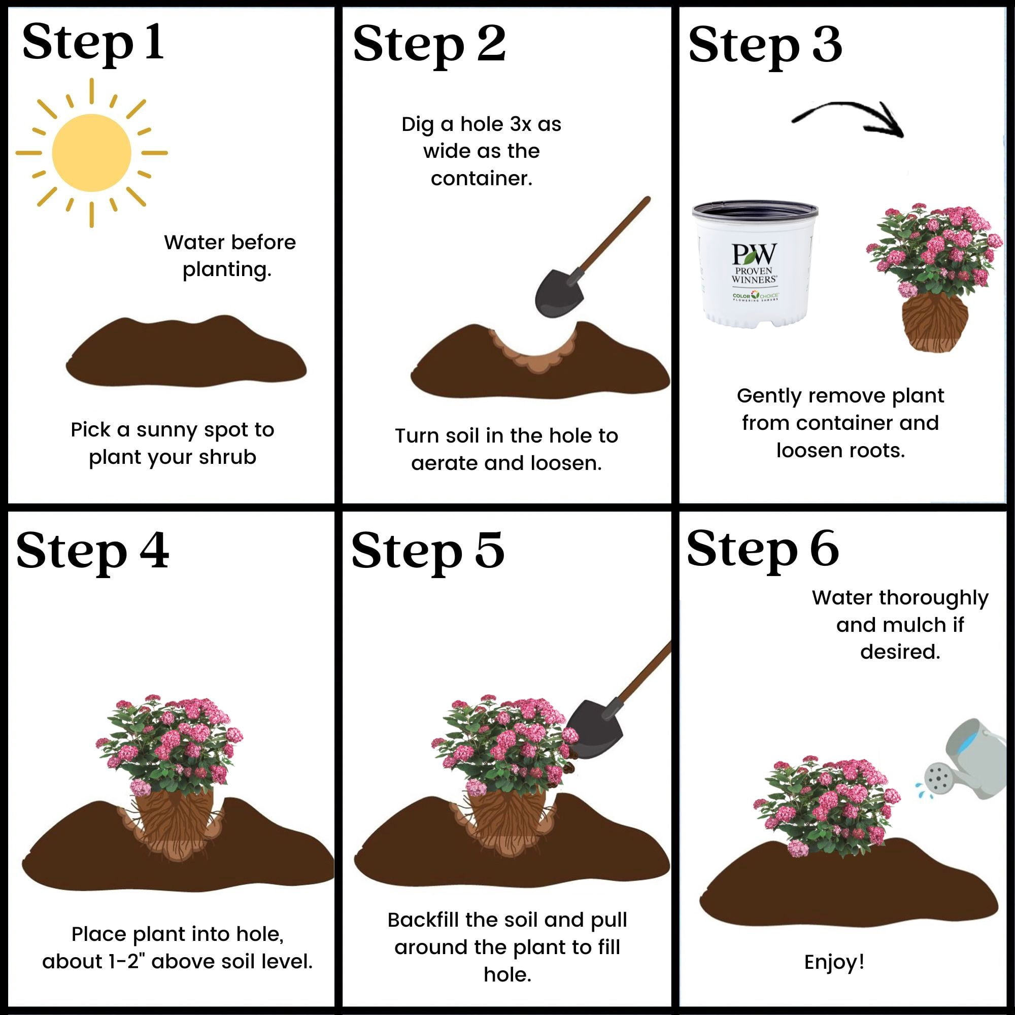 Proven Winners ColorChoice Invincibelle Ruby Hydrangea Live Shrub (2 Gallon)