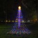 thumbnail image 4 of Luz de estrella de cinco puntas LED Wmkox8yii luz de árbol colgante de Navidad luz de agua que fluye, 4 of 7