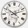thumbnail image 1 of DesignArt Deer Wild and Beautiful II Large Wall Clock, 1 of 2