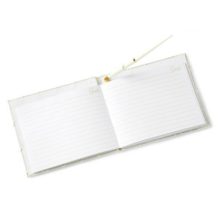 Wilton Guest Book And Pen Set Ivory Wilton Guest Book And Pen Set Ivory