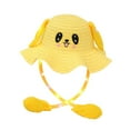 thumbnail image 3 of FVDPWYE Kids Bunny Hat with Light Cute Comfortable Straw Hat for Children's Day Birthday Yellow, 3 of 9