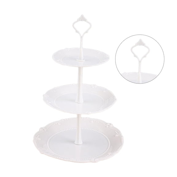Fruit and Dessert 3 Tiers Cake Display Stand Reusable Serving Tray Cakes for Home