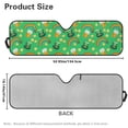 thumbnail image 3 of Psesaysky Car Windshield Sun Shade Saint Patrick Hats Rainbow Windshield Cover Automotive Interior Protection Front Window Sun Visor Protector Blocks UV Rays Keep Your Vehicle Cool, 3 of 7