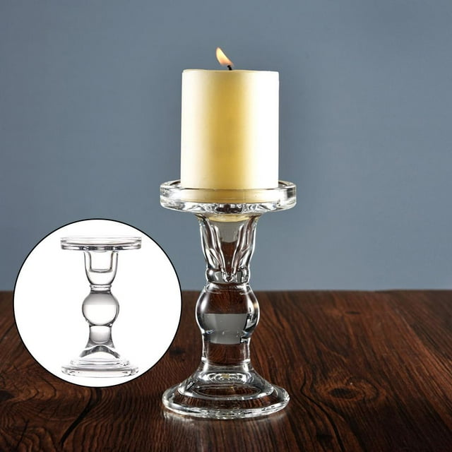 Candelabros de cristal Colco Portavelas de cristal 14 cm