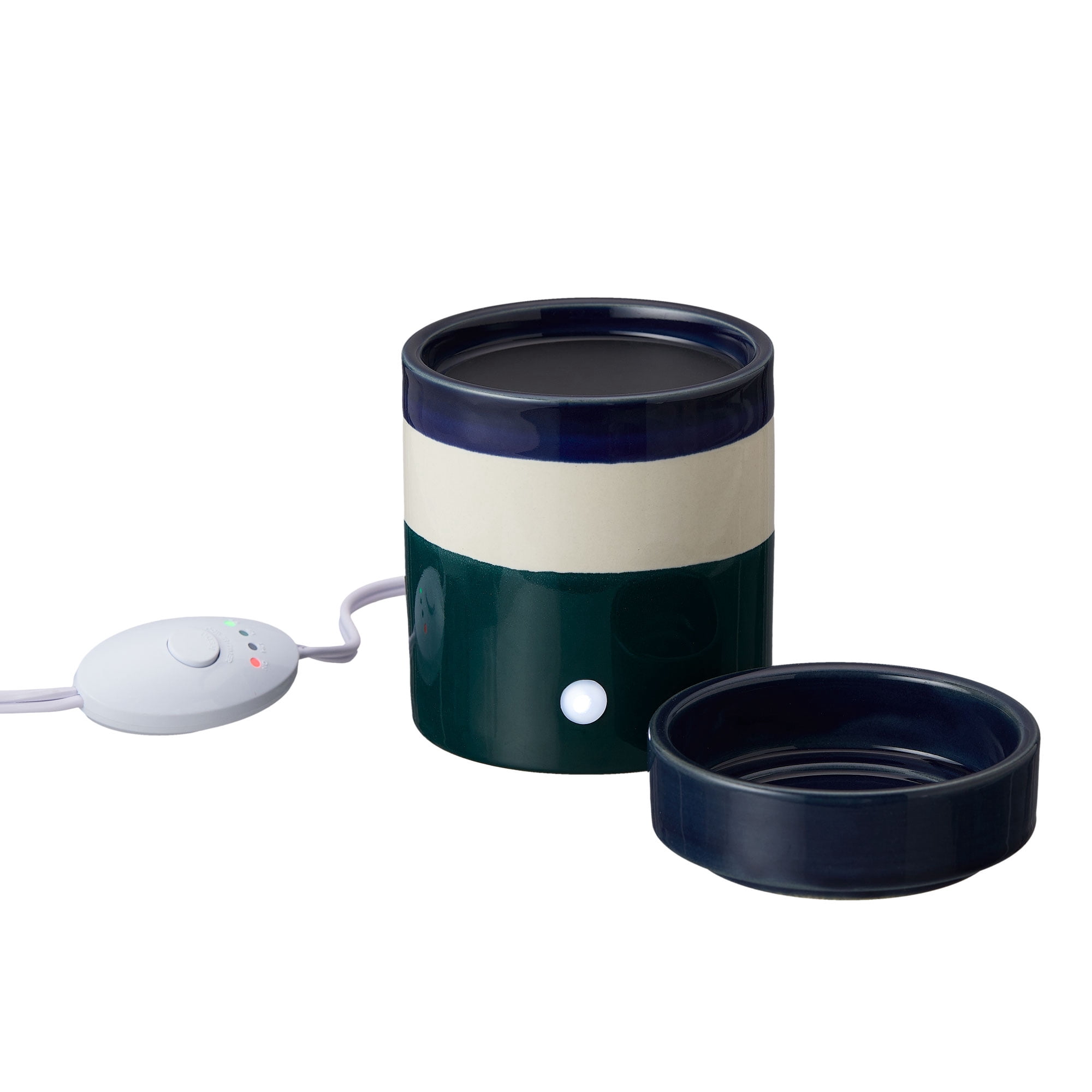 Mainstays Electric Blue Teal Ceramic Wax Warmer, Single Pack