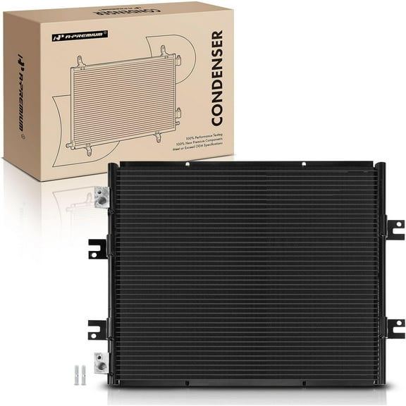 A-Premium Air Conditioning A/C Condenser Compatible with Ford LCF 2006-2010 & International Harvester CF500 CF600 2005-2007, V6 4.5L, Replace# 7-9126, 2589204C91