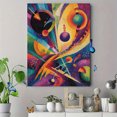 thumbnail image 4 of Geometric Abstract Dog Portrait Canvas Print Wall Decor for Living Room Bedroom Office Apartment Cafe, 4 of 8