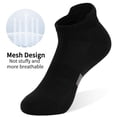 thumbnail image 3 of YOMYM 6 Pairs Women’s Athletic Ankle Socks, Breathable Mesh Low‑Cut Running Socks, Moisture‑Wicking Durable Short Sports Socks for Gym Walking Training, 3 of 7