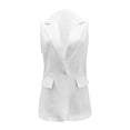 thumbnail image 4 of Siilsaa Sleeveless Blazers for Women Casual Blazers Open Front Work Office Jackets Blazer A,L, 4 of 4