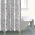 thumbnail image 4 of Gray Christmas Snowman Pattern Shower Curtain 84"x72" ,Bathroom Decorative Shower Curtains Set with 12 Hooks,Modern Waterproof Washable Shower Curtain, 4 of 6