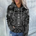 thumbnail image 2 of ChaoHeng Hoodies for Women Plus Size Sweatshirts for Women Plus Size Women's Casual Print Ethnic Style Long Sleeve Pocket Hoodie, 2 of 6