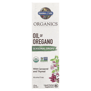 Organics, Oil of Oregano, Seasonal Drops, Alcohol Free, 1 fl oz