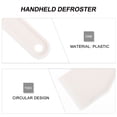 thumbnail image 4 of Pala de plástico para descongelar hielo, raspador de hielo para refrigerador, pala para quitar hielo del congelador, pala plana portátil para descongelar, utensilios de cocina (blancos), 4 of 6