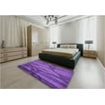 thumbnail image 5 of Ahgly Company Machine Washable Indoor Round Transitional Purple Area Rugs, 5' Round, 5 of 7