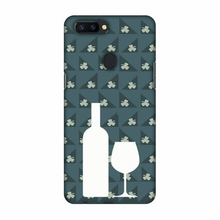 Protective Wing - Oppo R11s Plus Case, Premium Handcrafted Designer Hard Shell Snap On Case Printed Back Cover with Screen Cleaning Kit for Oppo R11s Plus, Slim, Protective - Wine and pattern with shemrock - Teal