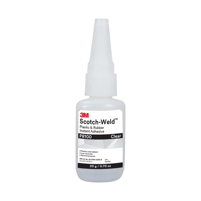Botella adhesiva 3M Scotch-Weld PR100 de plástico y caucho de 20 g