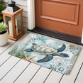thumbnail image 4 of 2x3 Ft Entryway Area Rug, Sea Turtle Coastal Kitchen Rug Runner Washable Floor Mat, Starfish Coral Summer Beach Non Slip Indoor Door Mat Throw Carpet for Bathroom Living Room Bedroom, 4 of 8