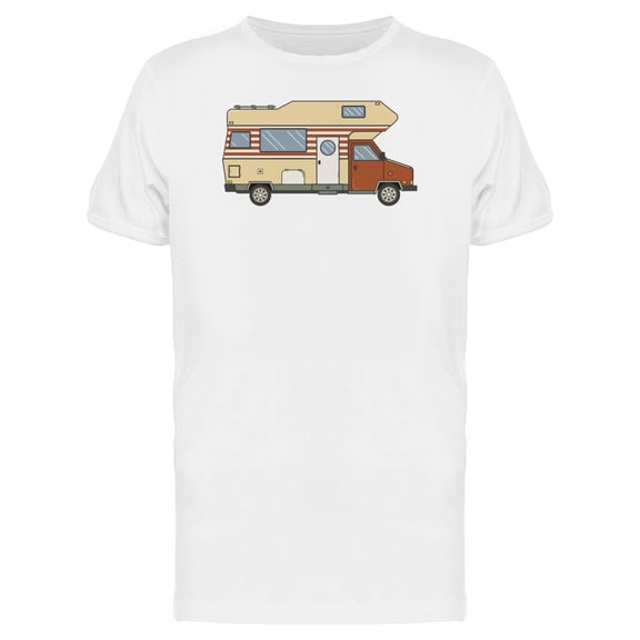 Camping Trailer Family Caravan T-Shirt Men -Image by Shutterstock, Male Medium
