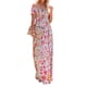 thumbnail image 3 of Txlixc Vestido cruzado con hombros descubiertos para mujer, vestido largo de playa bohemio de manga corta con estampado floral Txlixc  Estilo de ocio, 3 of 9