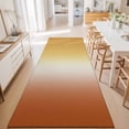 thumbnail image 3 of Hallway Runner Rug 2'x6', Burnt Orange Yellow Ombre Kitchen Runner Rugs Non-Slip Carpet Mats, Contemporary Art Abstract Aesthetics Bedside Rugs Runners Washable Floor Carpet for Bathroom Laundry Room, 3 of 8