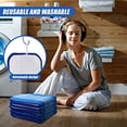 thumbnail image 4 of Zshan (12pcs) Microfiber Cleaning Pads Compatible with Bona Mop Reusable Replacement Pads for 18 Inch Mop Washable Microfiber Mop Pad Refills Replacement Mop Heads for Floor Cleaning, 4 of 5