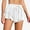 White, variant on Womens 2-IN-1 Swim Board Shorts High Waisted Quick Dry Flowy Board Trunks with Pockets