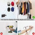 thumbnail image 5 of Hat Rack Hat Hangers for Wall 15Pcs Hat Organizer,Hat Racks for Baseball Caps,No Drilling Hat Hooks Black, 5 of 5