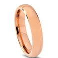 thumbnail image 2 of Charming Jewelers Tungsten Wedding Band Ring 5mm for Men Women Comfort Fit 18K Rose Gold Plated Plated Domed Polished Lifetime Guarantee Size 8.5, 2 of 5