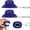 Blue, variant on White Cowboy Hat Keychain Beer Opener, Western Rustic Cap Lifter Tool, Portable Novelty Bar Gadget for Home Bar, Camping, Tailgate Parties, Daily Carry