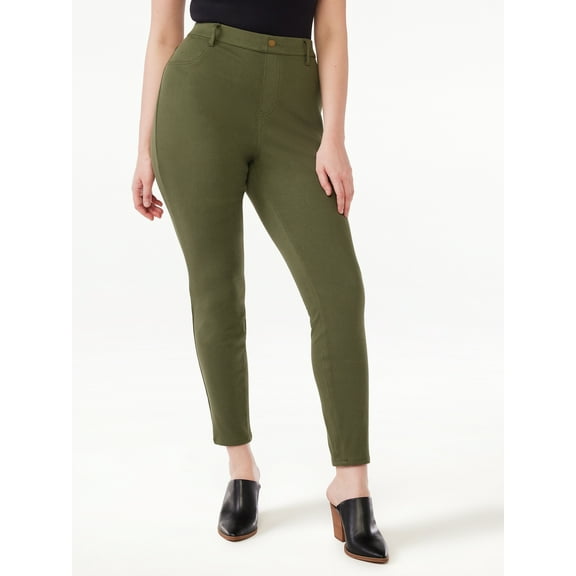 Time and Tru Women's High Rise Jeggings, 29" Inseam, Sizes XS-XXXL