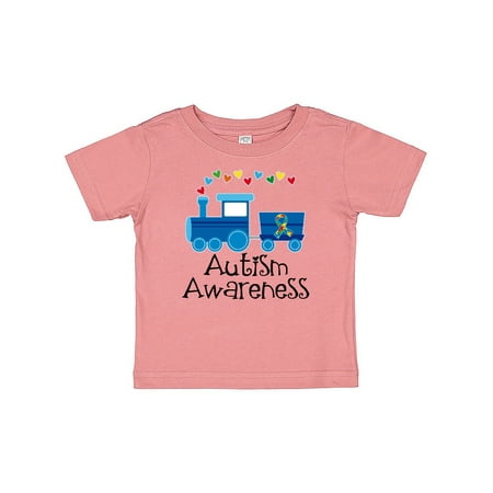 

Inktastic Autism Awareness Ribbon Train Gift Baby Boy or Baby Girl T-Shirt
