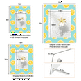 thumbnail image 3 of Acrylic Picture Frame, Vertical Standing Frame for 4x6 5x7 8x10 Photos, Clear Tabletop Decor(Lemon Pattern), 3 of 10