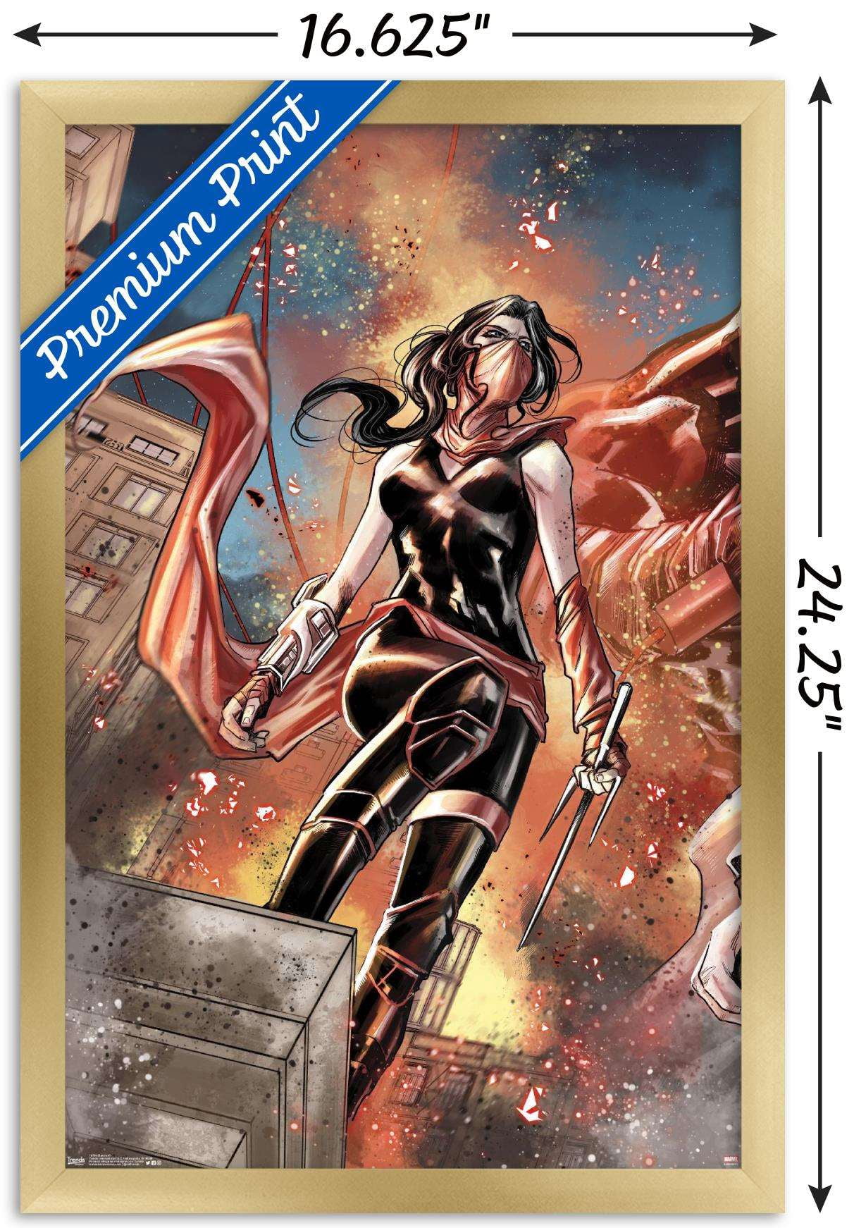 Marvel Comics - Elektra - Cover #1 Wall Poster, 14.725" x 22.375", Framed