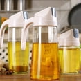 thumbnail image 4 of Hicess Kitchen Leakproof Olive Oil Vinegar Dispenser Bottle Automatic Cap Storage Jar, 4 of 8