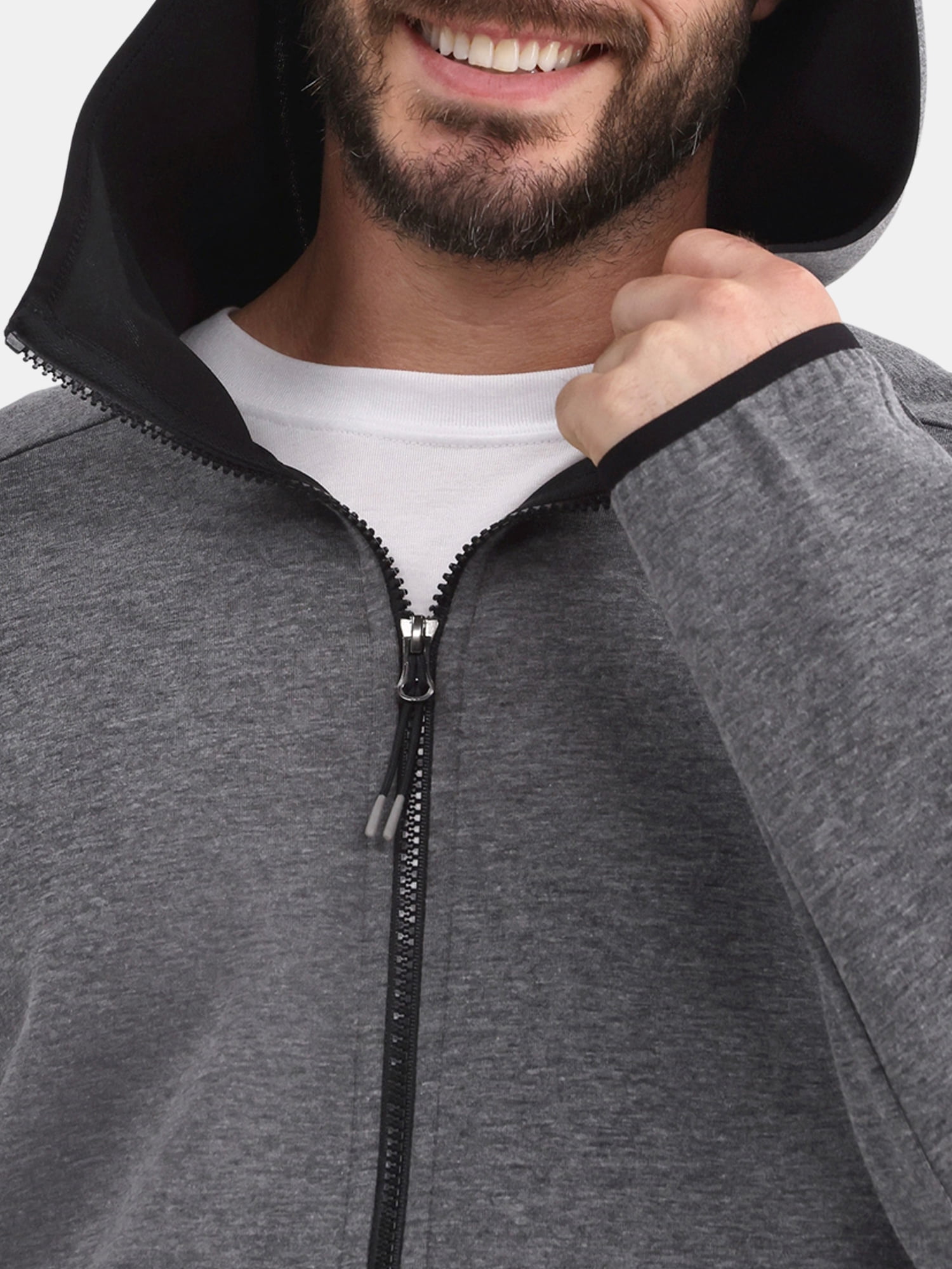 Athletic Works Men's and Big Men's Fusion Knit Zip Jacket, Sizes S-3XL