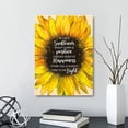 thumbnail image 4 of Be Like a Sunflower Inspirational Canvas Wall Art, Motivational Sunflower Canvas Painting Prints for Girls Women Home Living Room Bedroom Apartment Office Wall Decor, 4 of 5