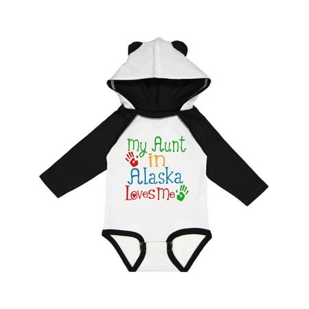 

Inktastic My Aunt in Alaska Loves Me Nephew Gift Gift Baby Boy or Baby Girl Long Sleeve Bodysuit