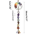 thumbnail image 2 of 7 Chakra Crystal Pendant under $5! Yannianjz 7 Color Chakra Stone Pendant, Hand Woven Crystal Gemstone Hanging Ornament, Healing Stone Decoration for Home, Office, Gift, 2 of 2