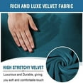 thumbnail image 5 of High Stretch 1 2 3 Seater Recliner Chair Cover, Velvet Sofa Slipcover for Reclining Sofa Cats Dogs Furniture Protector Reclining Couch Covers,Washable-Khaki-Loveseat (6 PCS), 5 of 7