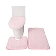 thumbnail image 1 of Labymos 3PCS Bath Mat Toilet Lid Cover U-Shaped Rug Non Slip Soft Floor Rug Water, 1 of 6